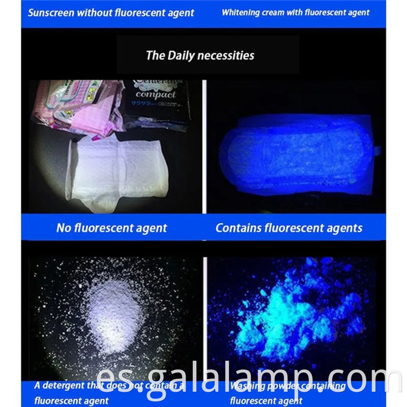 Detector de luz negra UV portátil para escorpión y detección de orina de mascotas